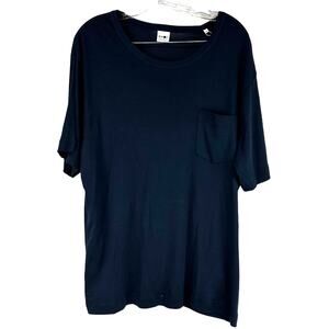 NN07 NWT Arnold 3476 Short Sleeve Tee Front Pocket Navy Blue Men's Size XL